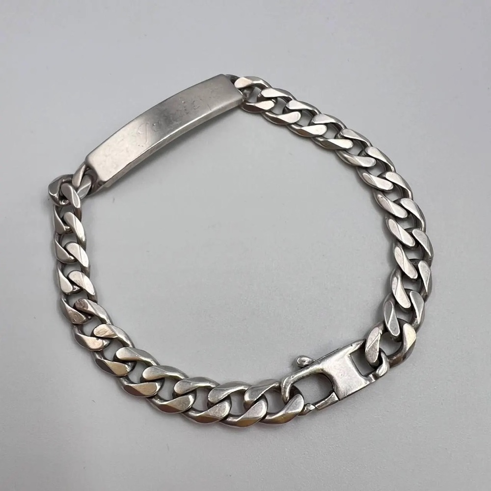 Stainless steel Men's Silver Chain Bracelet